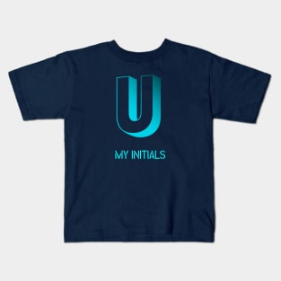 Letter U Initials Unique Name T-Shirt Kids T-Shirt